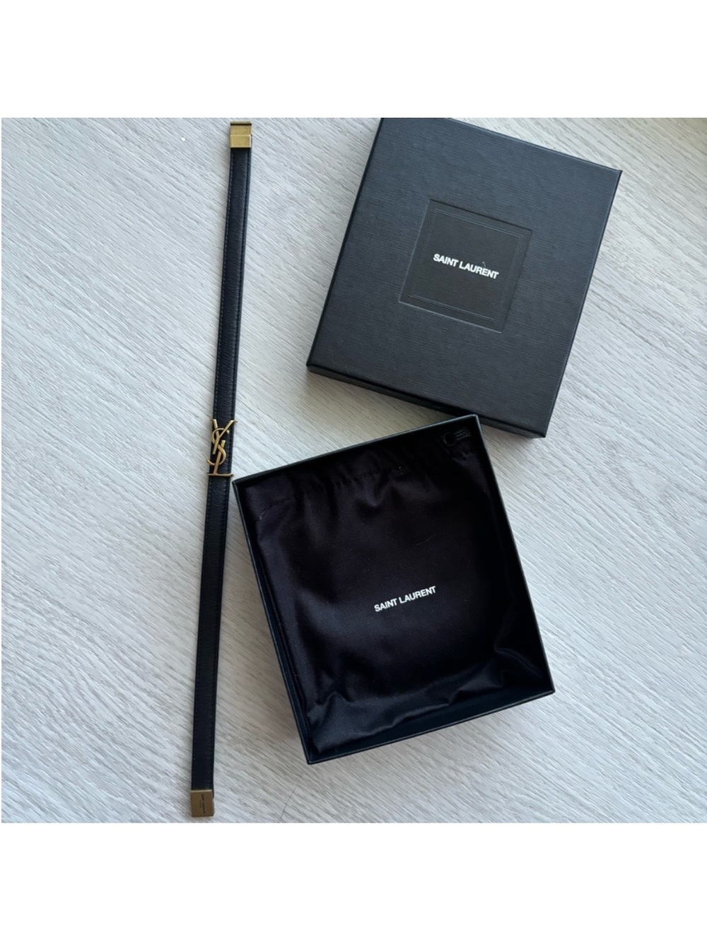 Saint Laurent Wrap Leather Bracelet - Picture 7 of 8